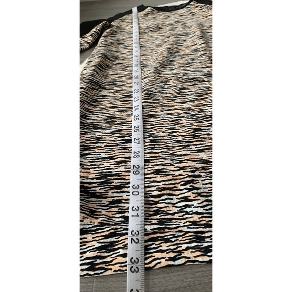 French Connection Multi Coloured 3/4 Sleeve Size 4 Shift Dress - Picture 14 of 17